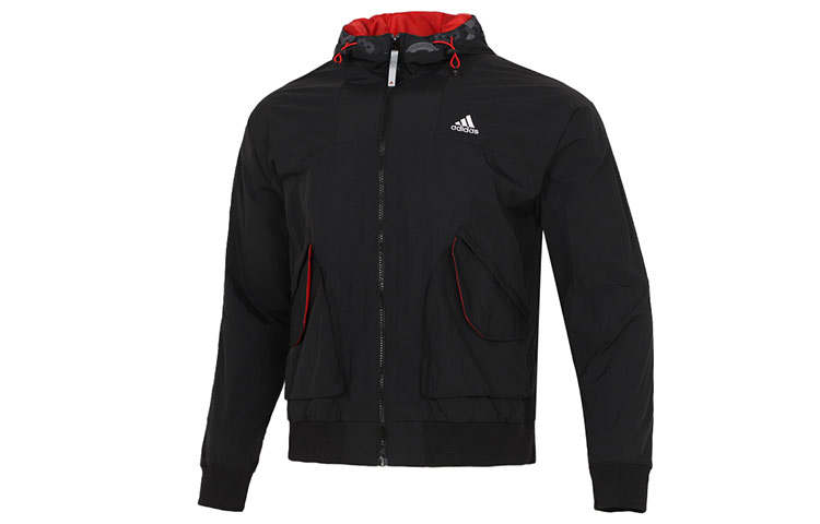 Adidas Adidas CNY Jackets Men's Black Hooded Moderate Other
