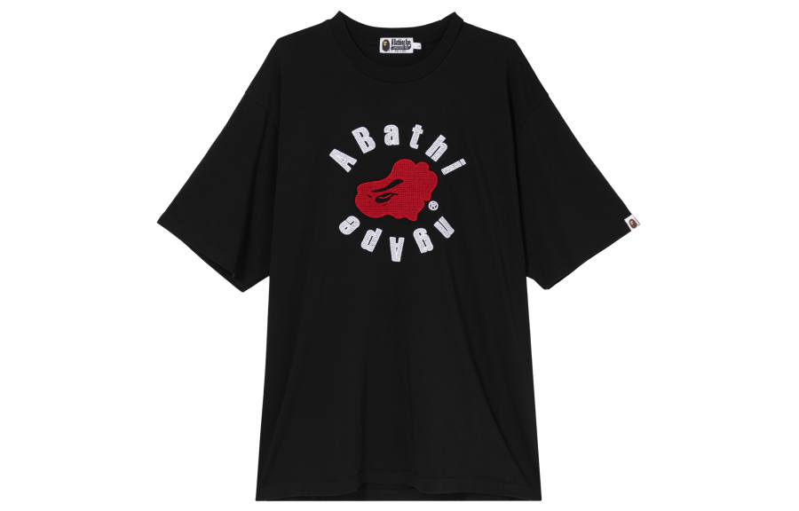 A BATHING APE ® Logo print Cotton T shirt