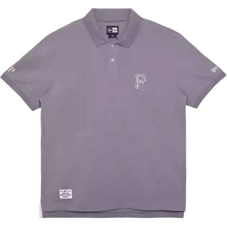 New Era Blue And White Porcelain Collection Polo Shirt Unisex Gray