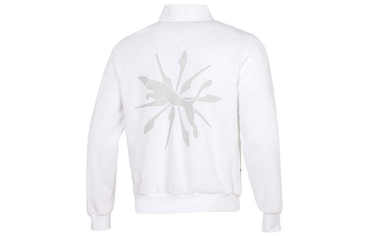 PUMA PUMA Jackets Unisex White Stand Collar Moderate Other