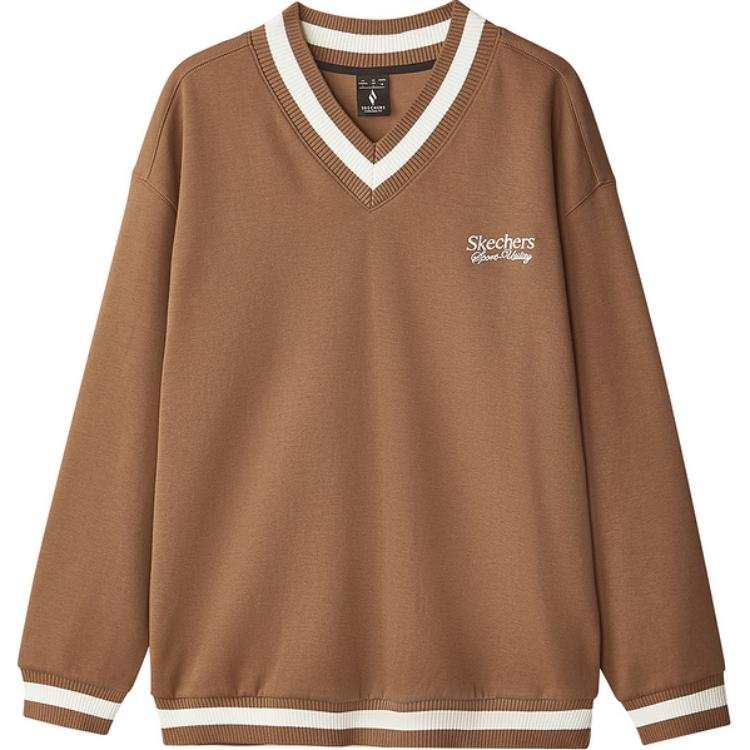 Skechers Sports League Collection Sweatshirt Men's Caramel Coffee