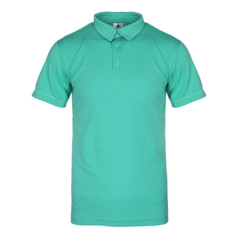 Adidas Adidas Polo Shirts Men's Green Polo Collar Moderate Straight Fit