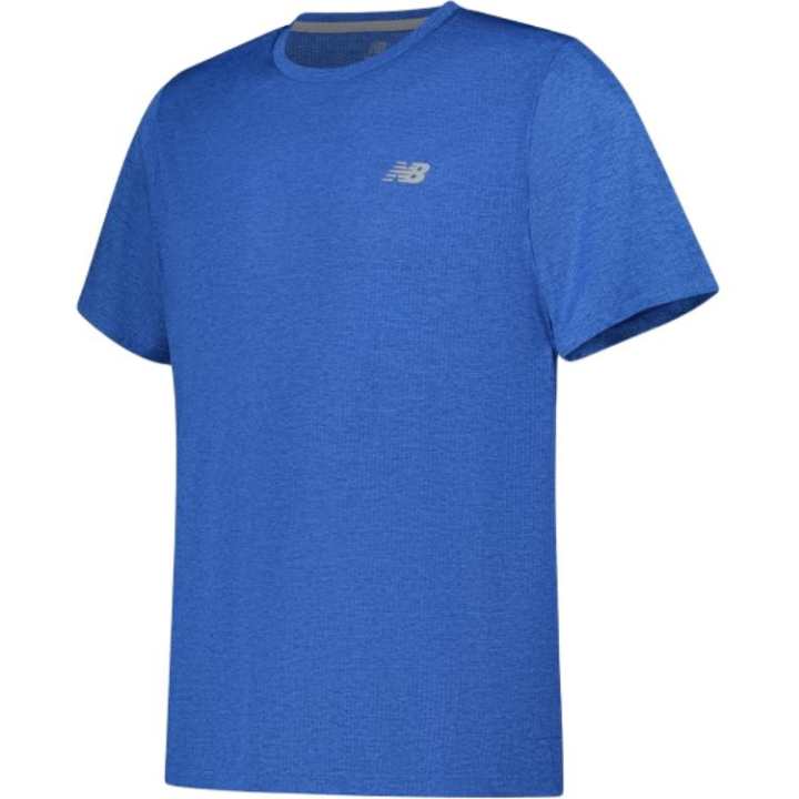 New Balance New Balance T Shirts Men's Blue Crew Neck Moderate
