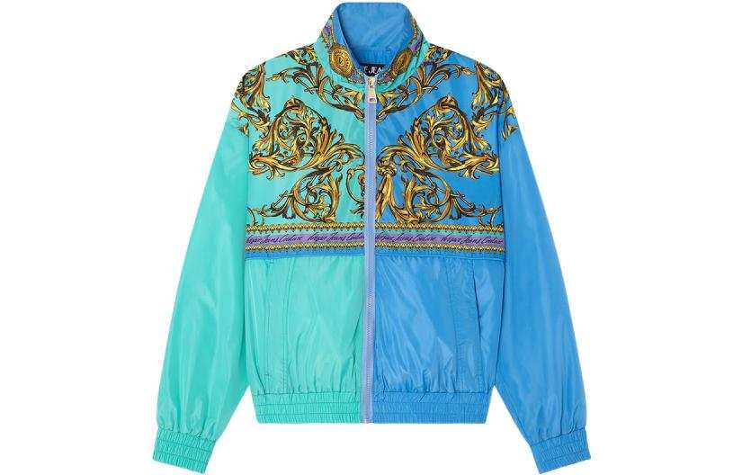 Versace Jeans Couture baroque-print panelled jacket