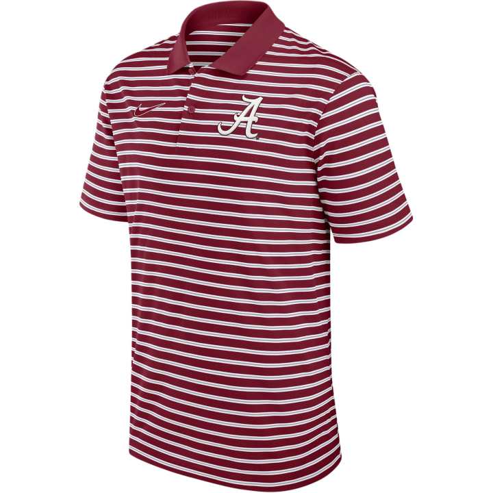 Nike Nike Alabama Tide Primetime Victory Striped Men's Nike Dri-FIT College Polo