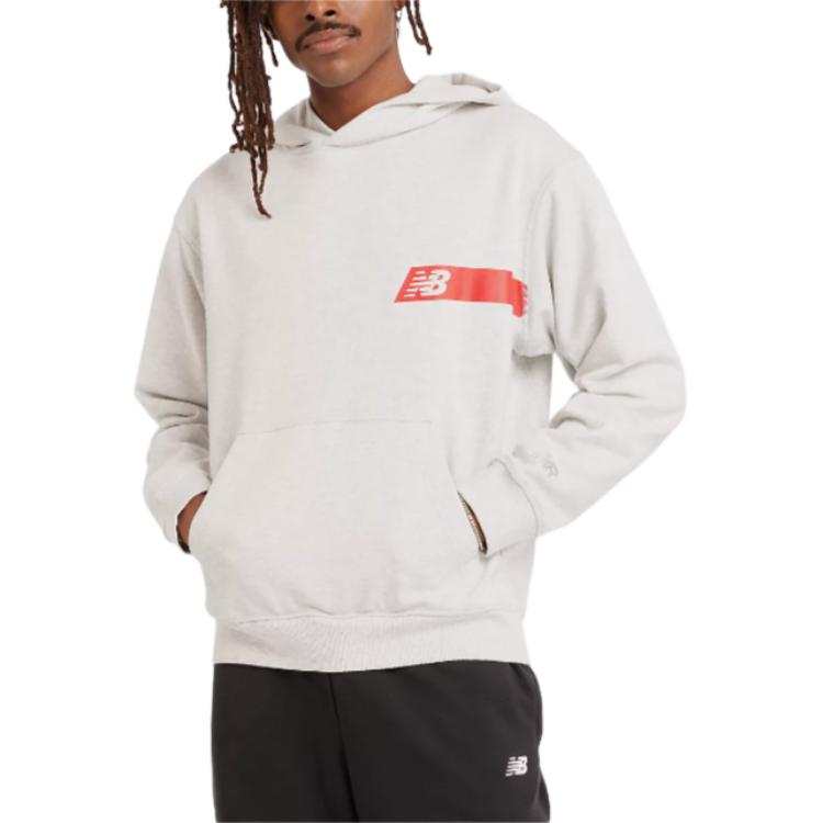 New Balance New Balance Athletics French Terry Player Hoodie Sweatshirt Men's Warm Gray