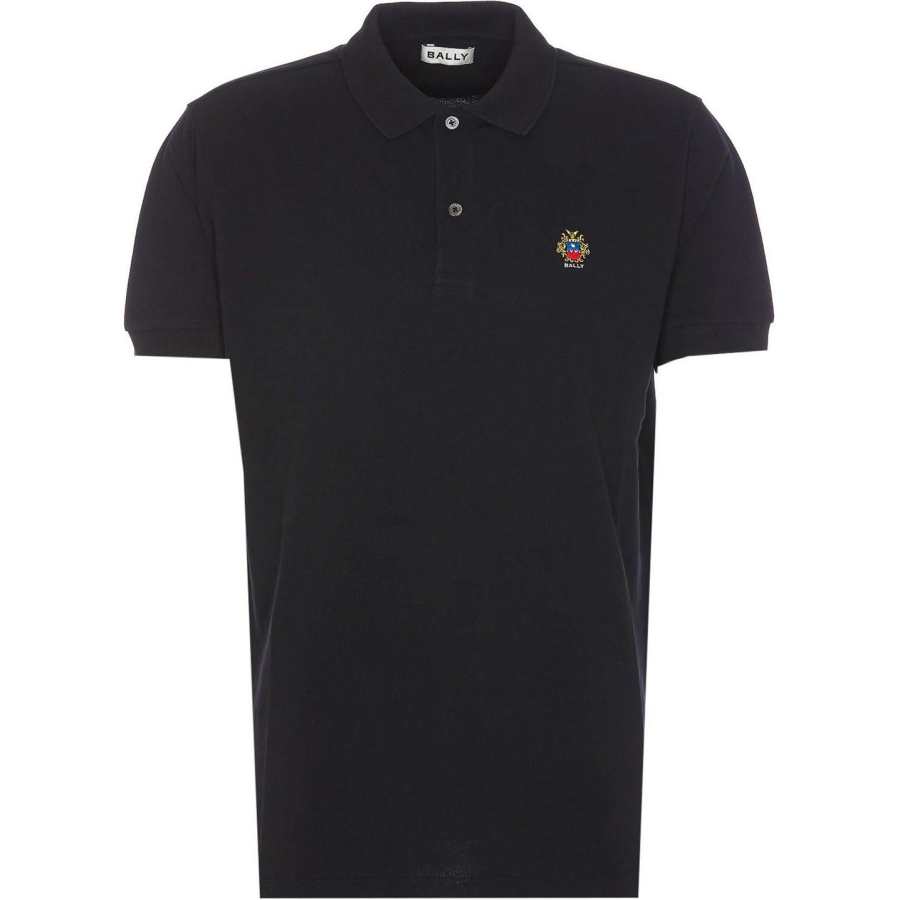 BALLY Logo Embroidered Short Sleeved Polo Shirt