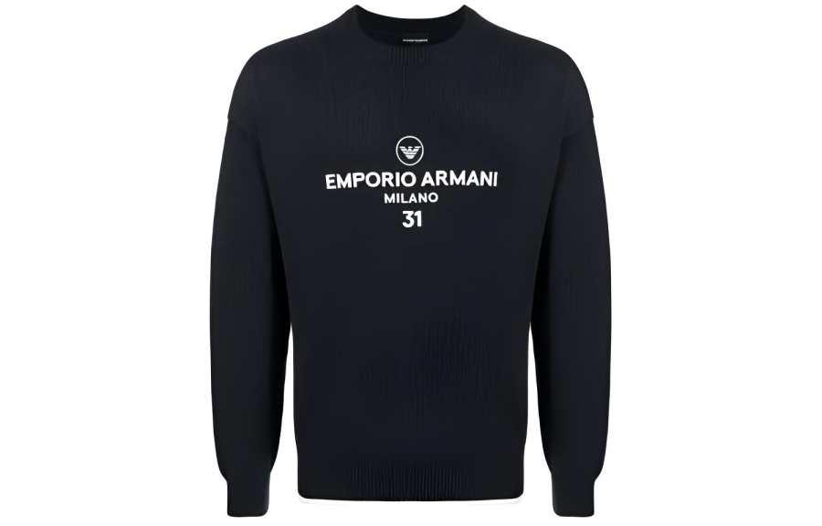 EMPORIO ARMANI SS24 Knitwear Men's Dark Blue