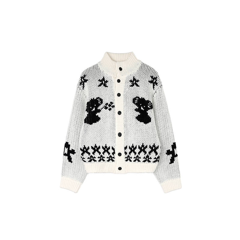 ROARINGWILD ROARINGWILD Sweaters Unisex Stand Collar Moderate