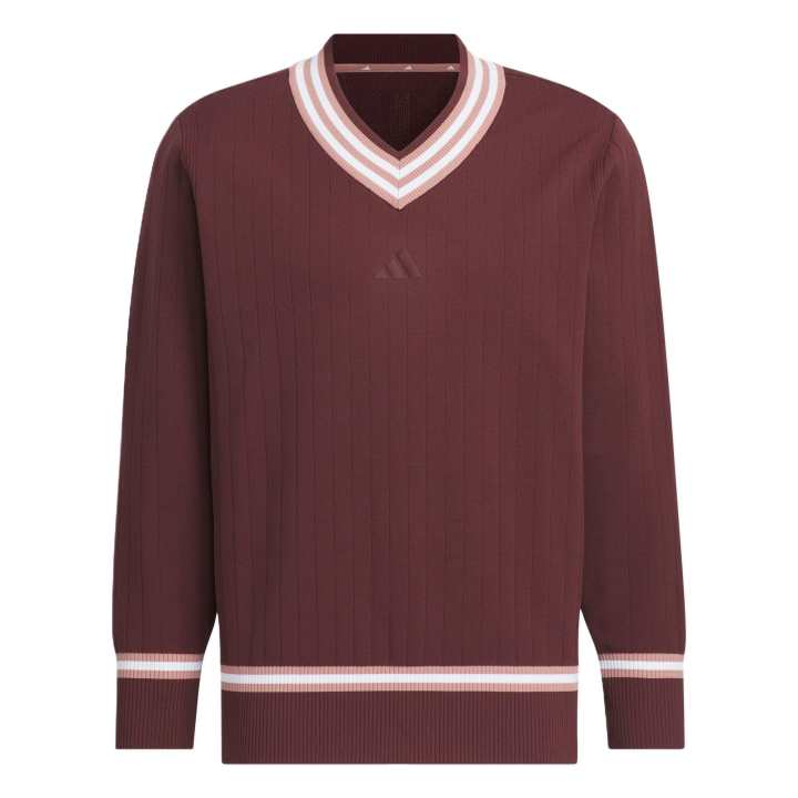Adidas Adidas V NECK SWEATER Sweatshirt Men's Aurora Gemstone Red
