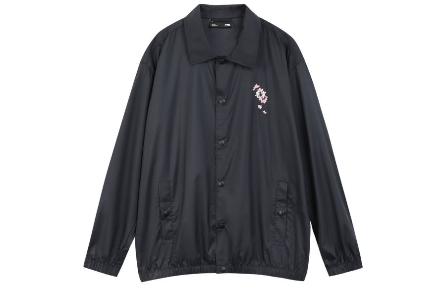 Li-Ning Li Ning Jackets Unisex Black Lapel Moderate Other
