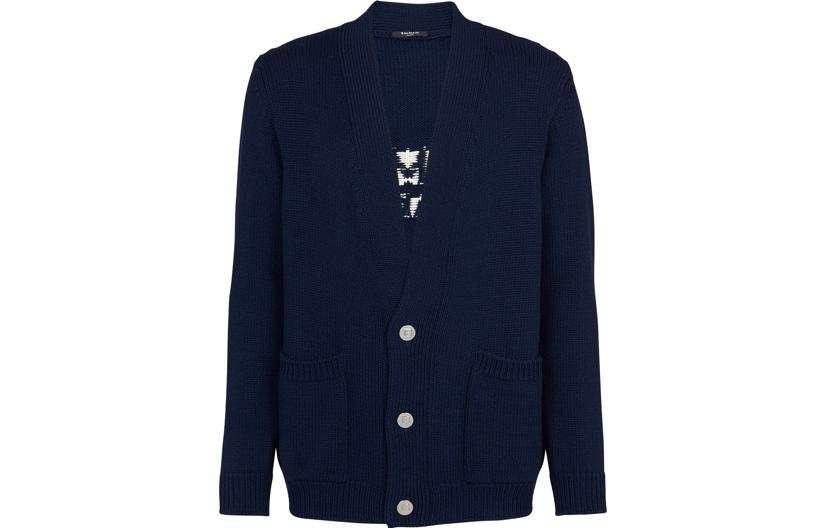 BALMAIN BALMAIN Knitwear Men's Marine Blue