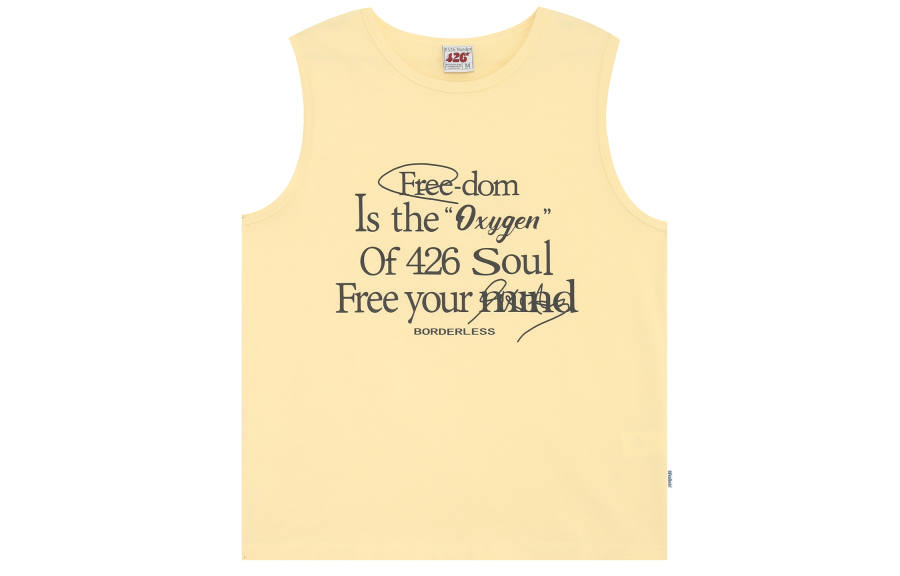 F426 Tank Tops Unisex Crew Neck Moderate