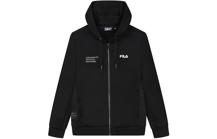 FILA Jackets Men's Jet Black Hooded Moderate Other