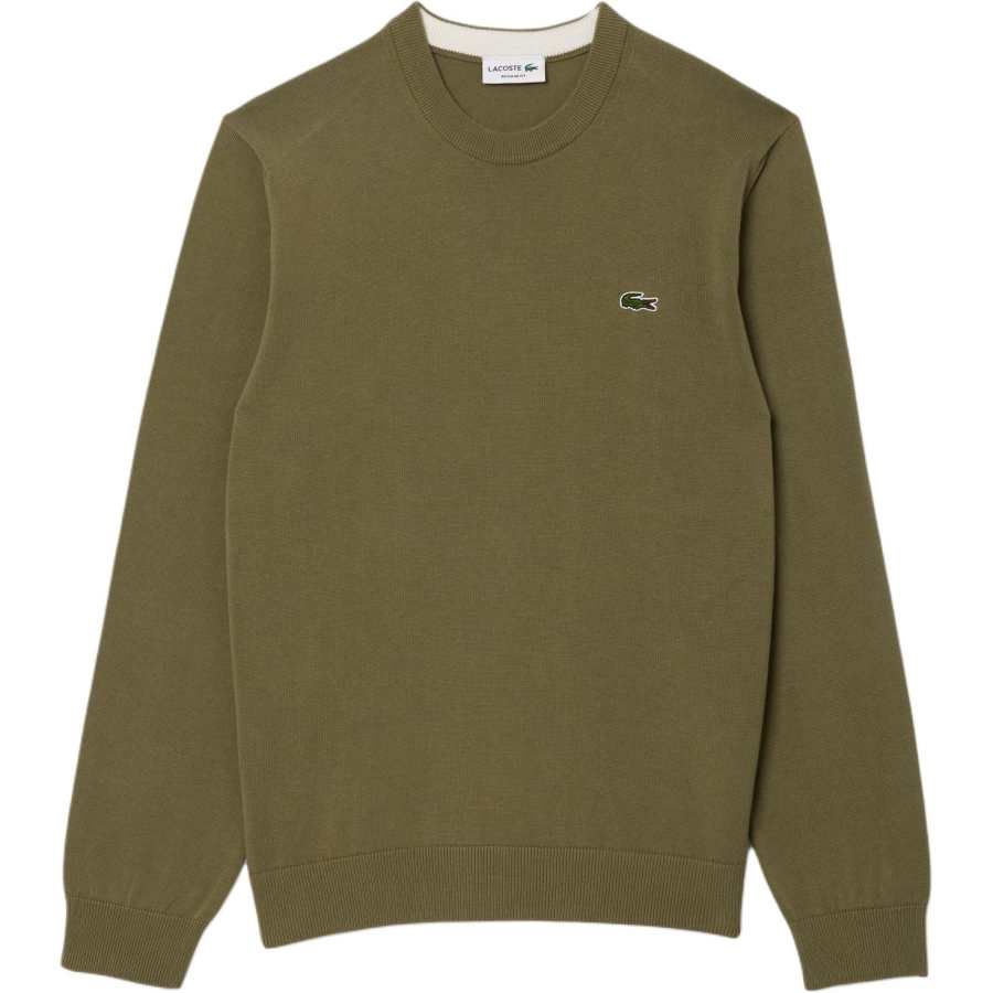 LACOSTE Lacoste logo-patch cotton jumper