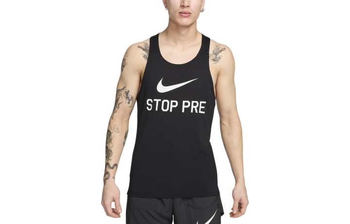 Nike Nike Tank Tops Men's Black Crew Neck Moderate Straight Fit