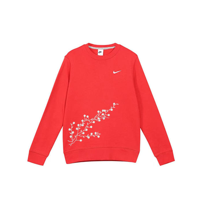 Nike Nike Sweatshirts Unisex Red Crew Neck Moderate Regular