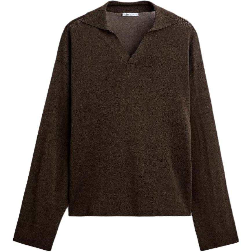ZARA Polo Shirts Men's Lapel Moderate Other