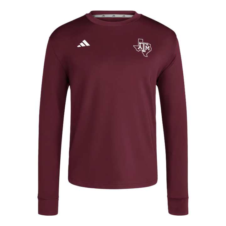 Adidas Adidas Free Shipping With AdiClub Texas A&M Dugout Crew Sweater