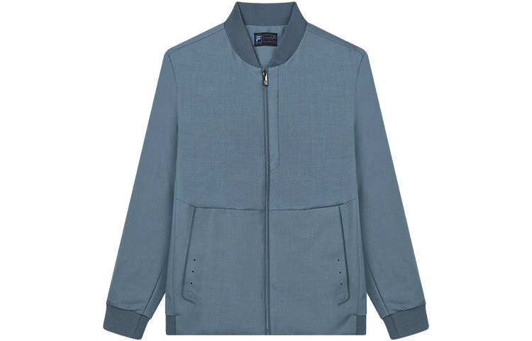 FILA Jackets Men's Azure Sky Blue Stand Collar Moderate Other