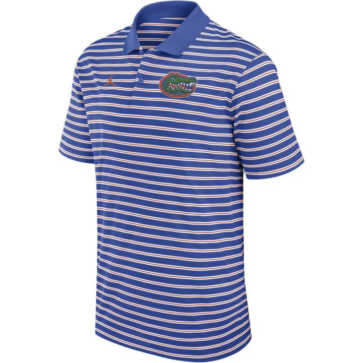 Jordan JORDAN Florida Gators Primetime Victory Striped Men's Nike Dri FIT College Polo