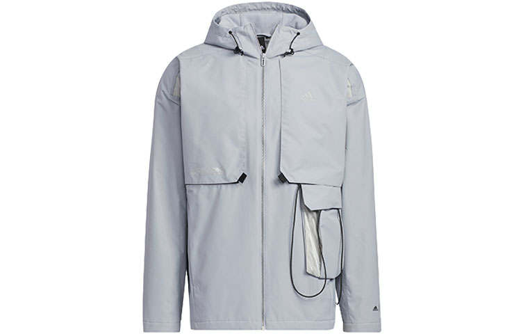 Adidas Adidas Jackets Men's Gray Hooded Moderate Other