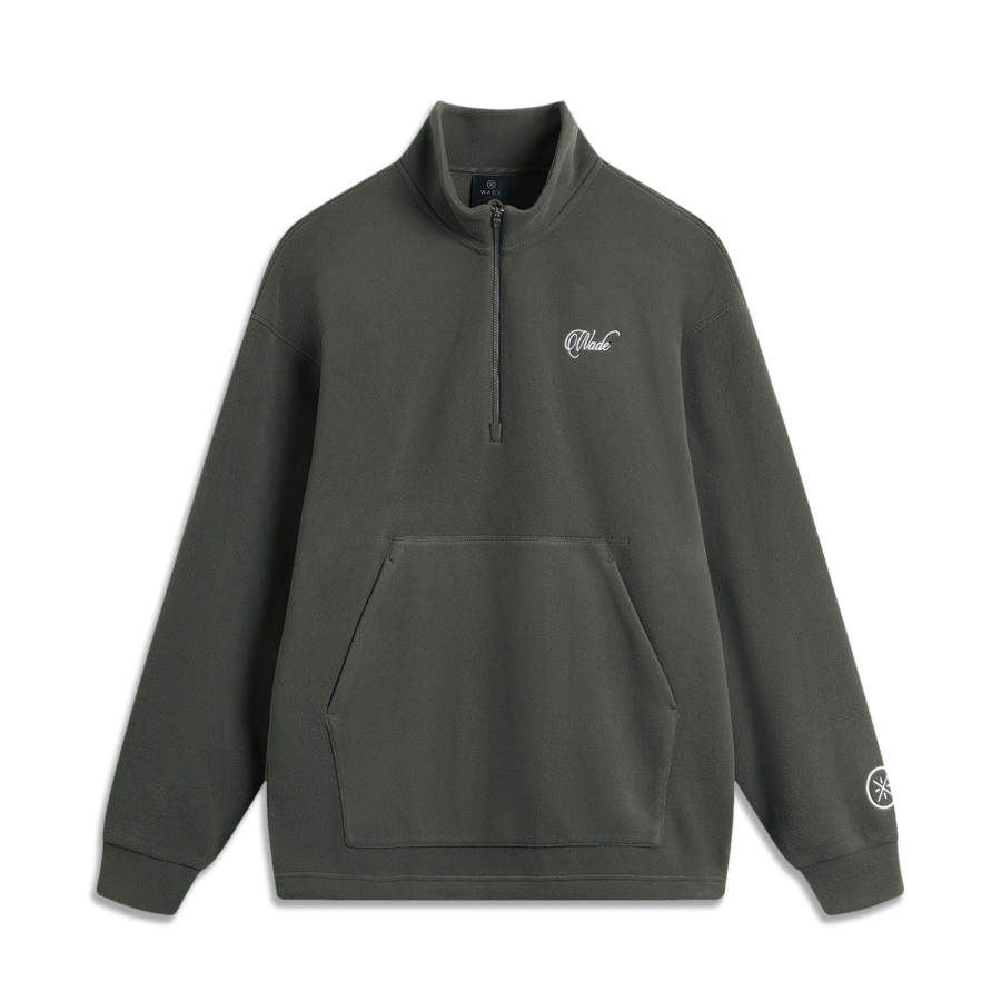 Li-Ning Li Ning Basketball Collection Letter Stand Collar Pullover Drop Shoulder Fleece Lined Long Sleeved Sweatshirt Men's