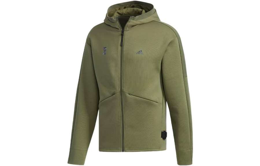Adidas Adidas Wuji Series Jackets Men's Army Green Hooded Moderate Other