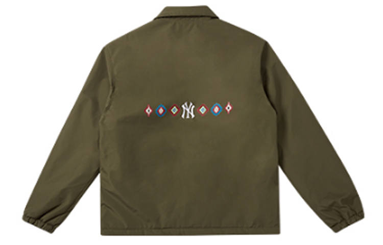 New Era Jackets Unisex Army Green Lapel Moderate Other