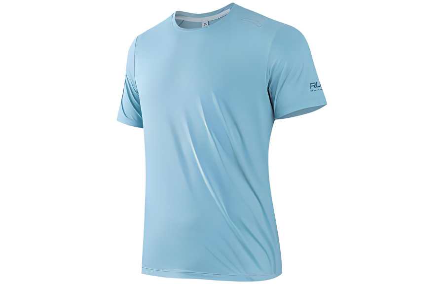 Anta Running Collection Running T Shirt Men's Sky Smoke Blue