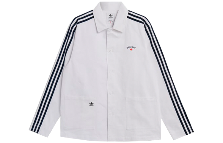 Adidas Originals X NOAH Jackets Men's White Lapel Moderate Other