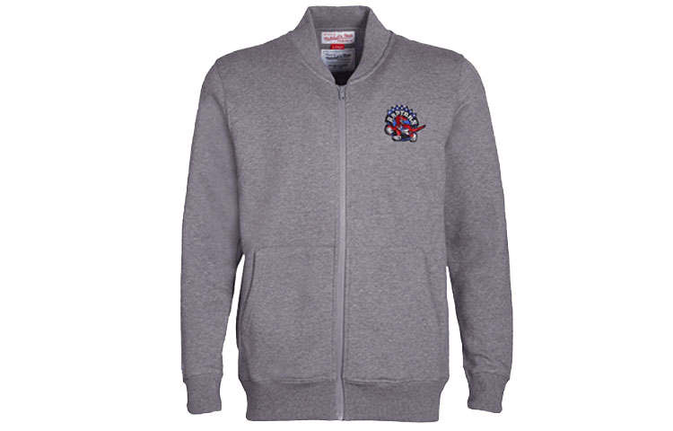 Mitchell Ness Mitchell Ness Baseball Jerseys Unisex Gray Baseball Collar Thickened Other