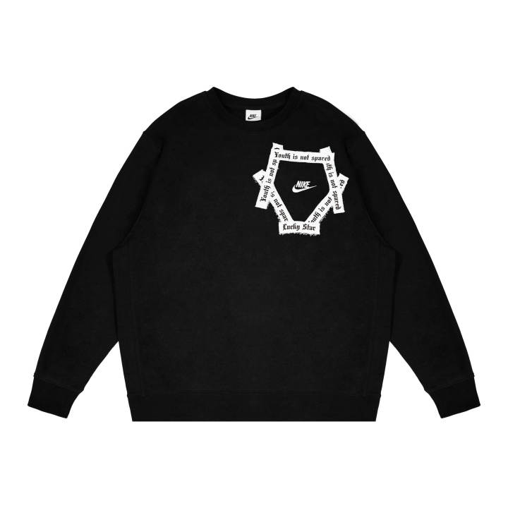 Nike Nike Sweatshirts Unisex Black Crew Neck Thickened Regular