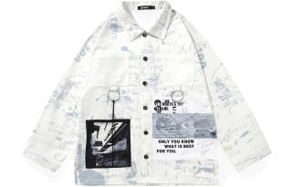 GENANX Jacket Fall Unisex White