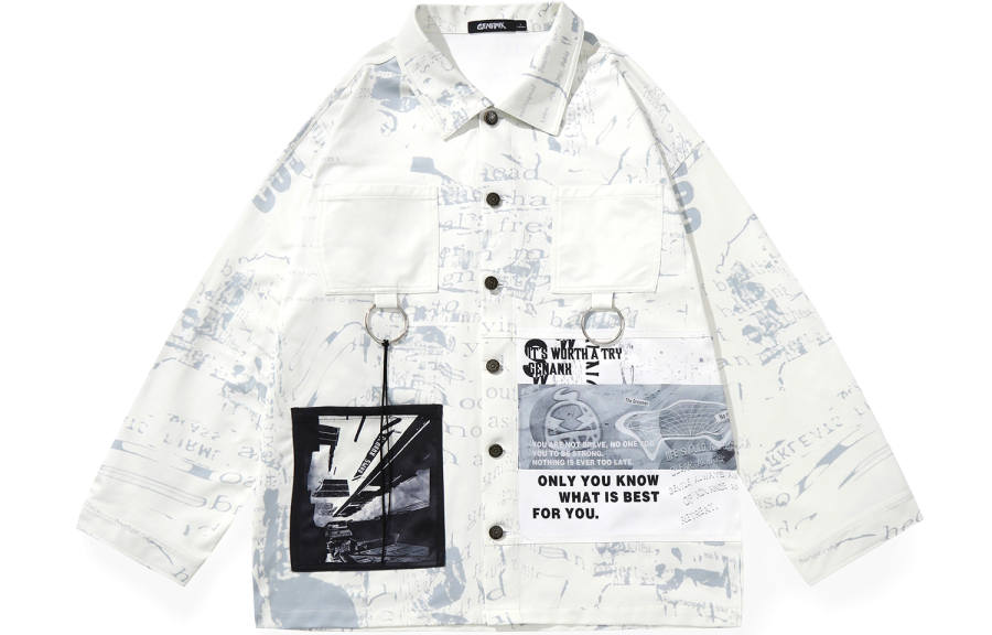 GENANX GENANX Jacket Fall Unisex White