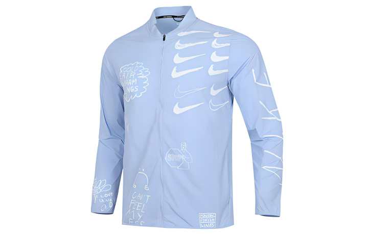 Nike Nike Jackets Men's Sky Blue Baseball Collar Moderate Other