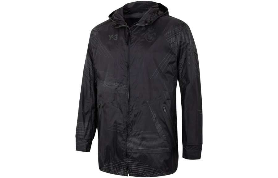 Y-3 Y 3 Jackets Men's Black Hooded Moderate Other