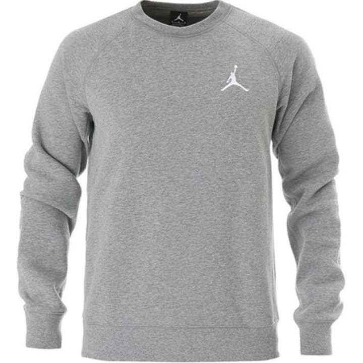 Jordan Jordan Apparel Sweatshirts Men's Gray Crew Neck Moderate Regular