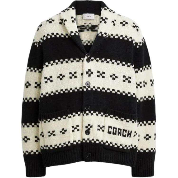 COACH COACH FW24 Sweater Men's Black White