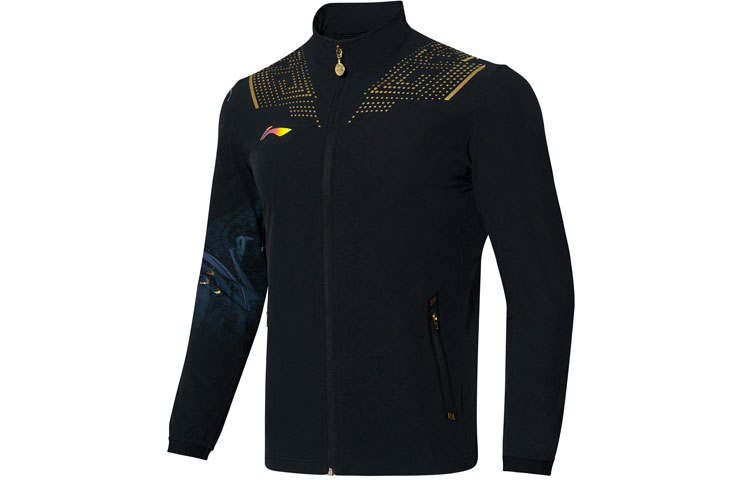 Li-Ning Li Ning Table Tennis Collection Jackets Men's Black Stand Collar Moderate Other