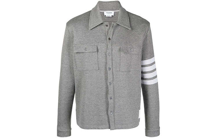 THOM BROWNE THOM BROWNE 4 Bar Stripe Cotton jersey Jacket