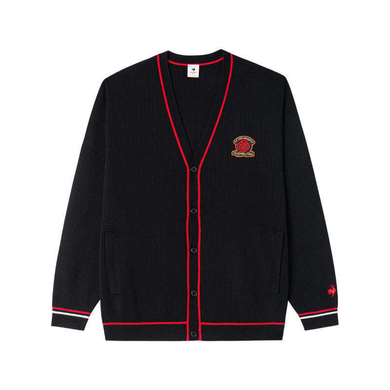 Le Coq Sportif Sweaters Men's V Neck Moderate Cardigan