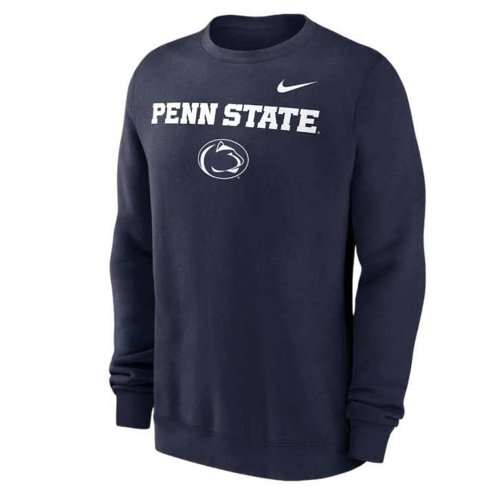 Nike Nike Penn State Nittany Lions Primetime Primary Stack Men's Nike College Pullover Crew