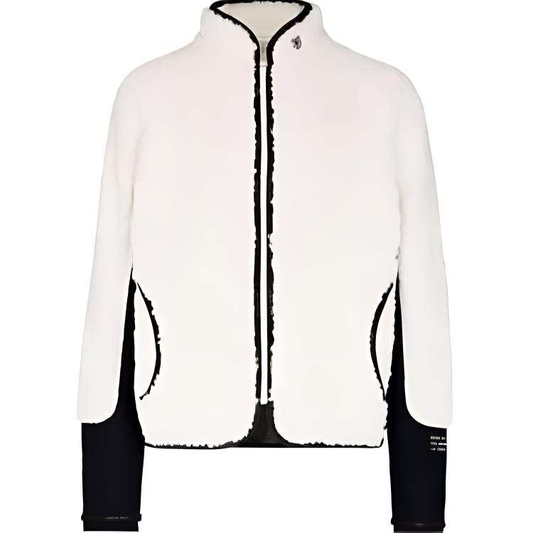 MONCLER GENIUS Moncler Frgmt Hiroshi Fujiwara Logo Zip Up Fleece Cardigan