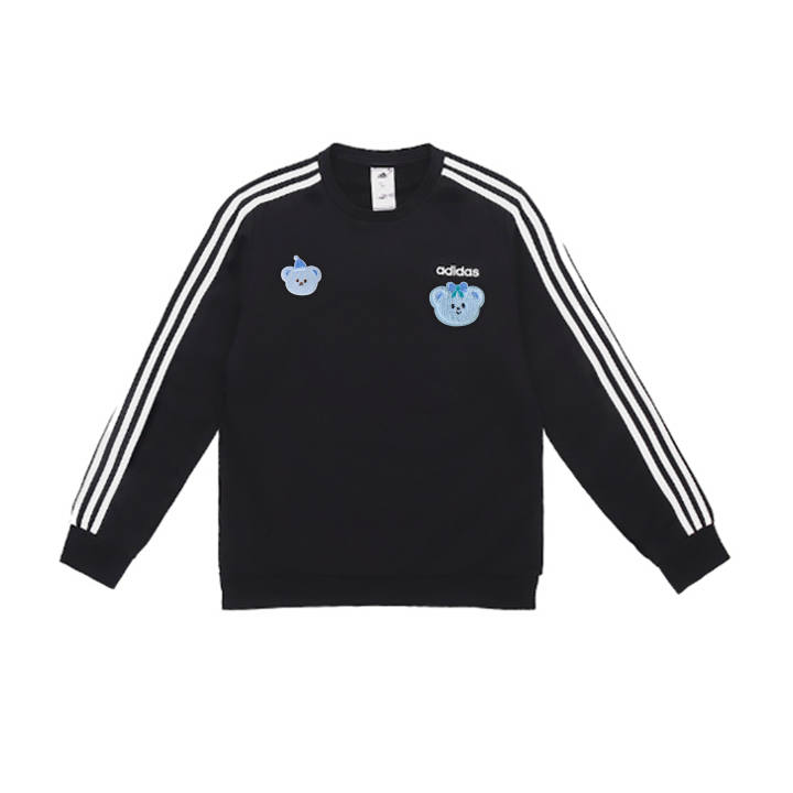 Adidas Adidas Sweatshirts Men's Black Crew Neck Moderate