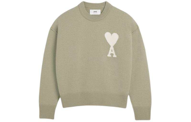 AMIPARIS Paris Ami De Coeur Logo Detailed Crewneck Jumper