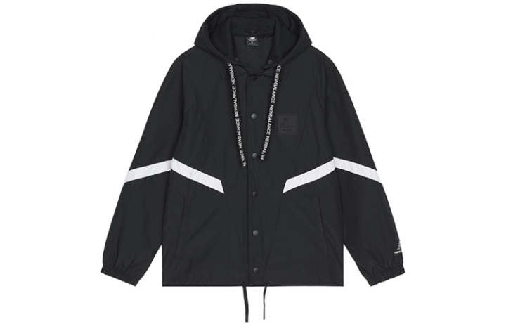 New Balance New Balance Jackets Men's Black Hooded Moderate Other