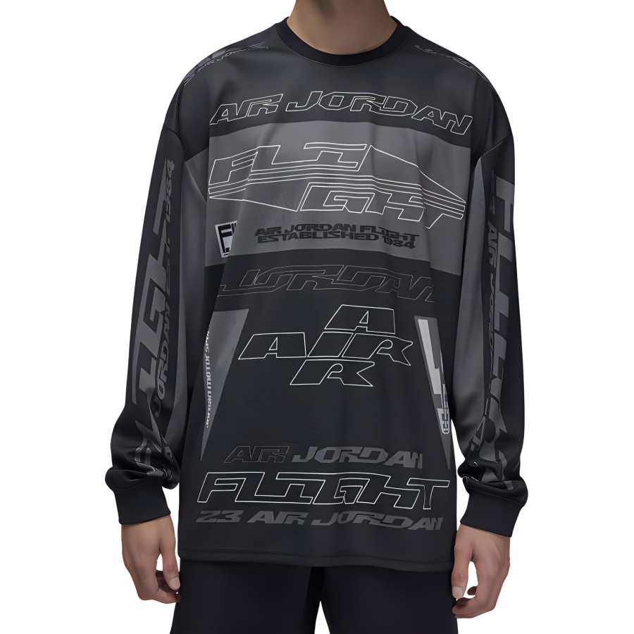 Jordan Jordan MVP T Shirts Men's Black Crew Neck Thin Straight Fit