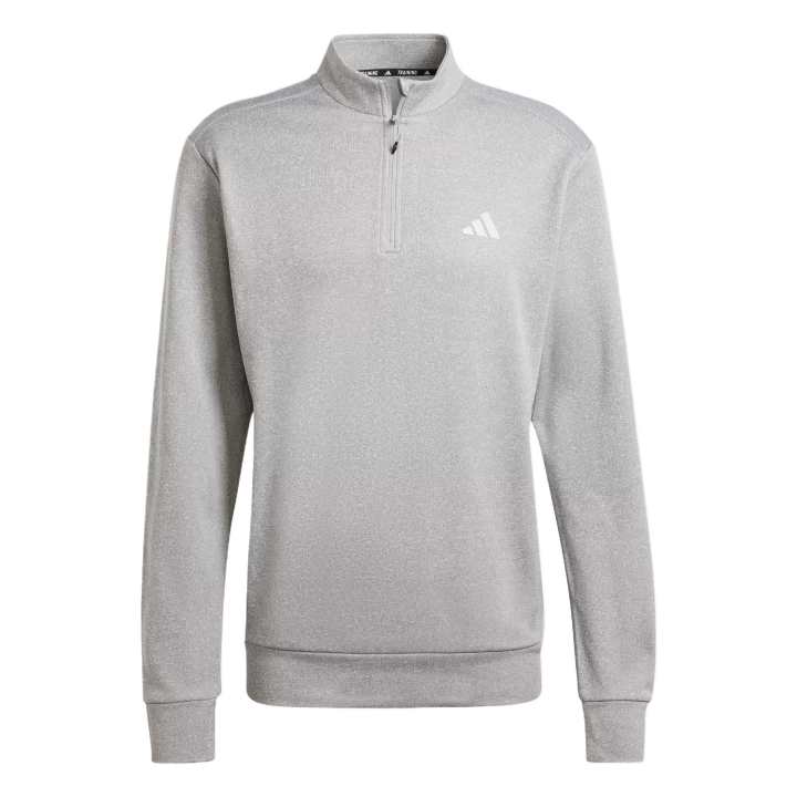 Adidas Adidas GAME And GO SMALL LOGO SWEATSHIRT Men's Medium Heather Gray/Black