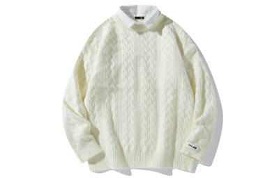 I.E Knitwear Unisex Moderate Mock Two Piece